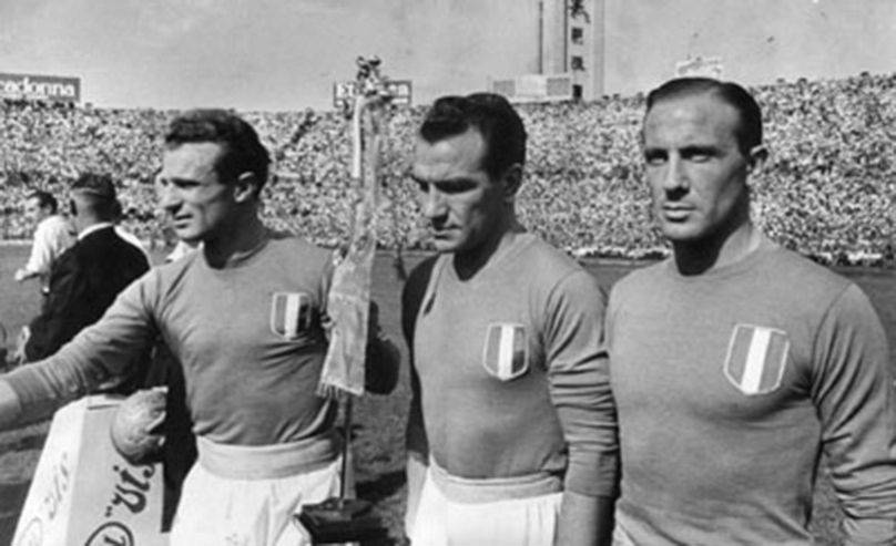 Валентино Мацола, Ецио Лоик и Алдо Баларин во репрезентацијата