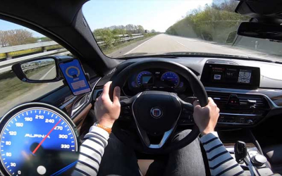 Од прво лице: Возење со 303 км/ч во BMW Alpina B5